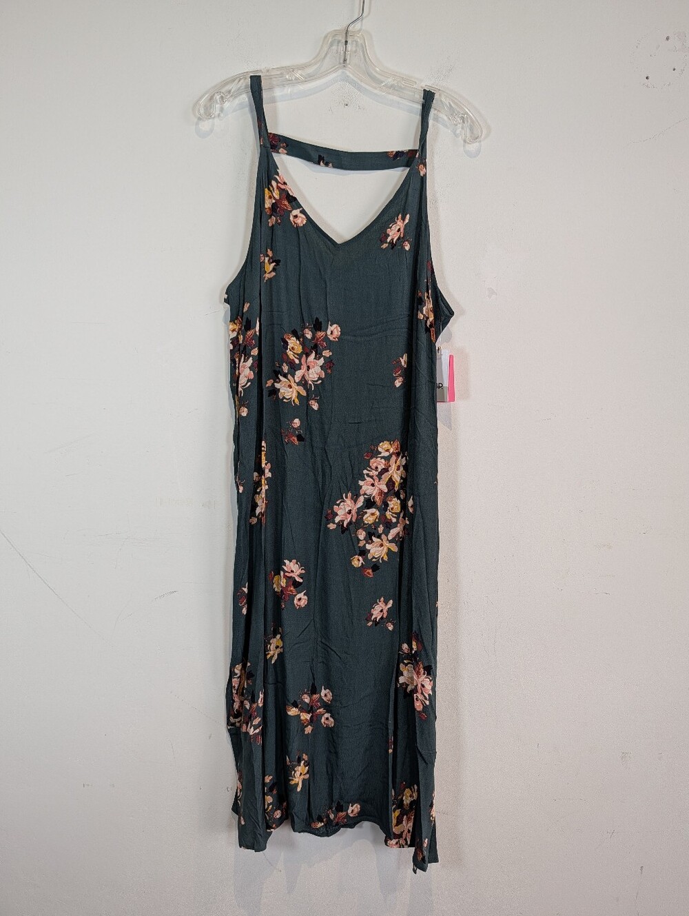 NWT BP FOREST GREEN FLORAL DRESS, SIZE XL